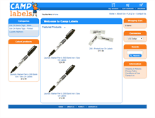 Tablet Screenshot of camplabels.com